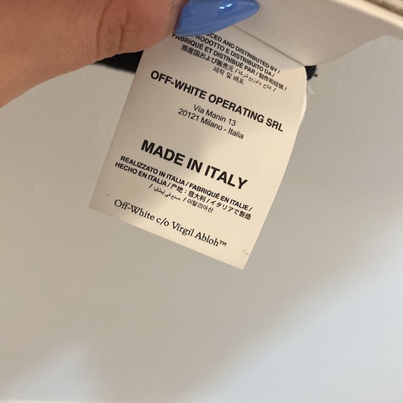 SOLD Authentic Off-White “Main Basic Ribbed T-Shirt” - Picture 10 of 10